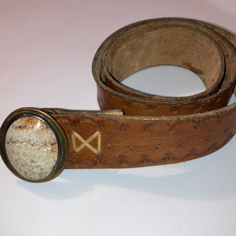 Vintage Handmade Leather Belt